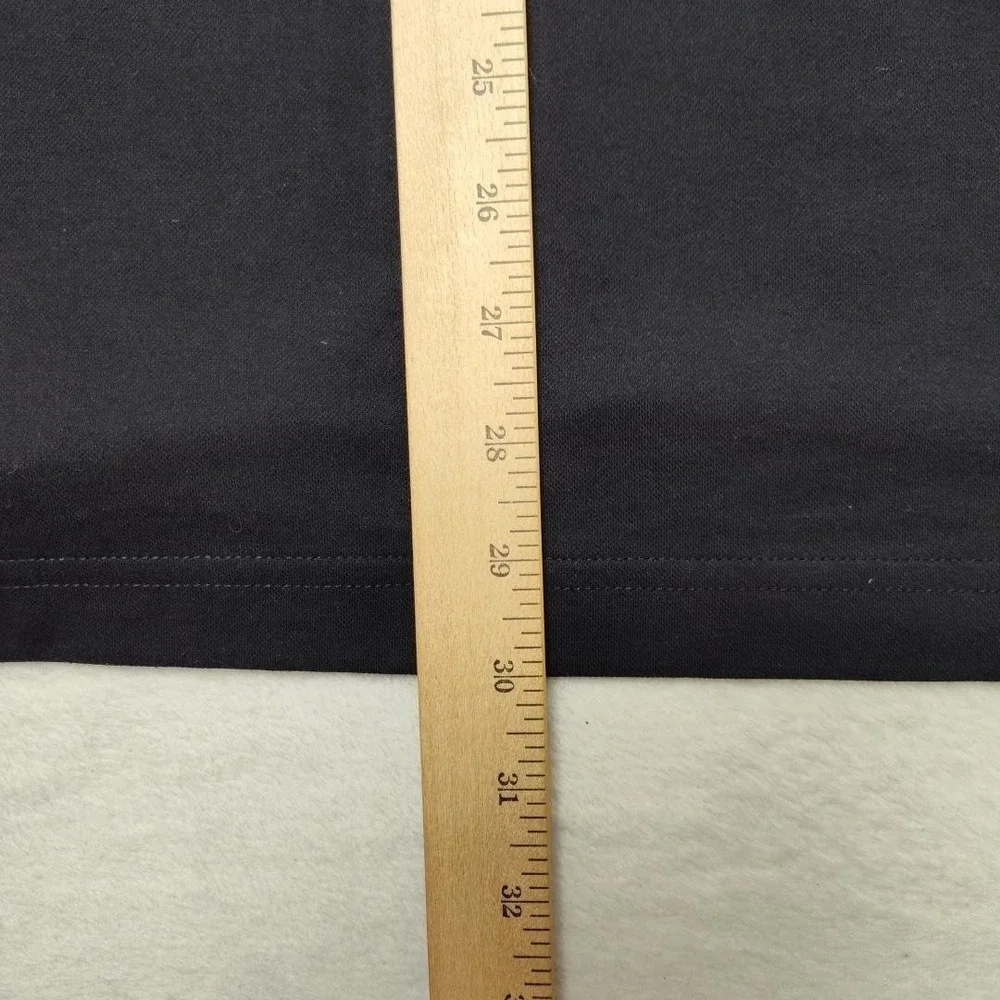 Travis Mathew Polo Shirt Mens Large Black Striped Pima Cotton Pocket Collared - Picture 10 of 11